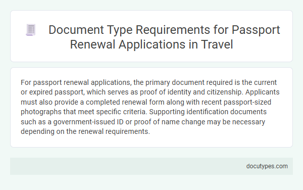 Document Type Requirements for Passport Renewal Applications in Travel