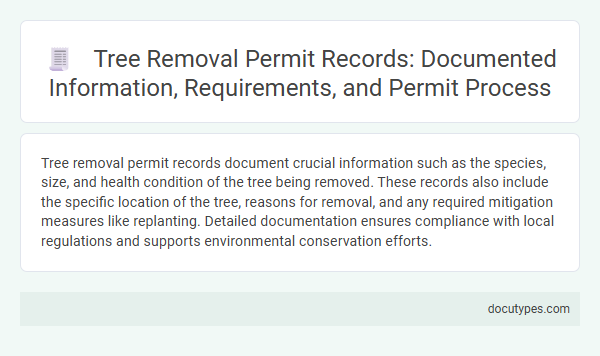 Tree Removal Permit Records: Documented Information, Requirements, and Permit Process