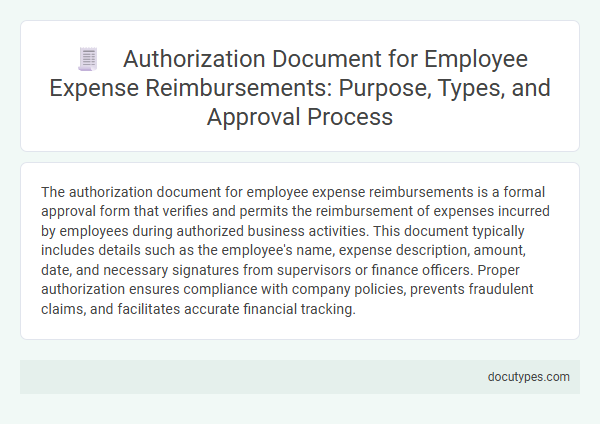 Authorization Document for Employee Expense Reimbursements: Purpose, Types, and Approval Process