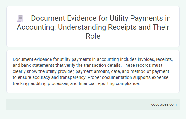 Document Evidence for Utility Payments in Accounting: Understanding Receipts and Their Role
