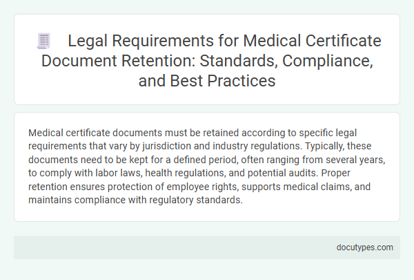 Legal Requirements for Medical Certificate Document Retention: Standards, Compliance, and Best Practices