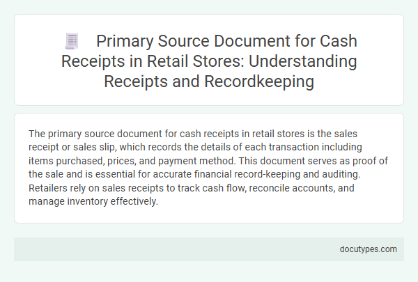 Primary Source Document for Cash Receipts in Retail Stores: Understanding Receipts and Recordkeeping