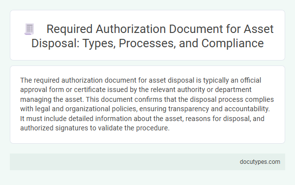 Required Authorization Document for Asset Disposal: Types, Processes, and Compliance