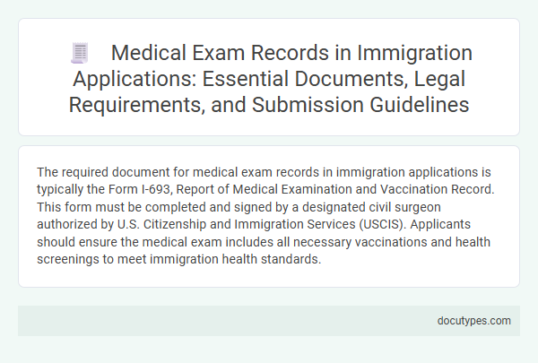 Medical Exam Records in Immigration Applications: Essential Documents, Legal Requirements, and Submission Guidelines