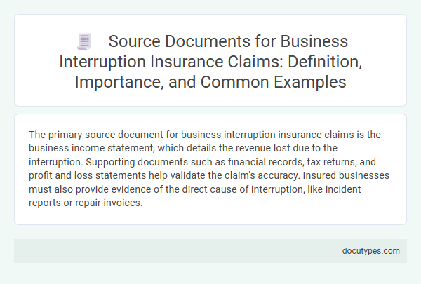 Source Documents for Business Interruption Insurance Claims: Definition, Importance, and Common Examples