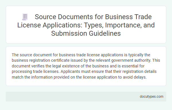Source Documents for Business Trade License Applications: Types, Importance, and Submission Guidelines