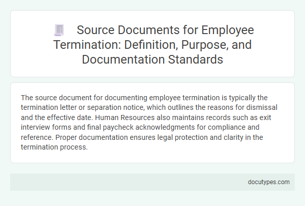 Source Documents for Employee Termination: Definition, Purpose, and Documentation Standards