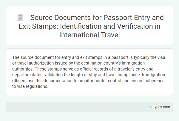 Source Documents for Passport Entry and Exit Stamps: Identification and Verification in International Travel