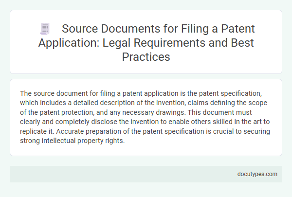 Source Documents for Filing a Patent Application: Legal Requirements and Best Practices