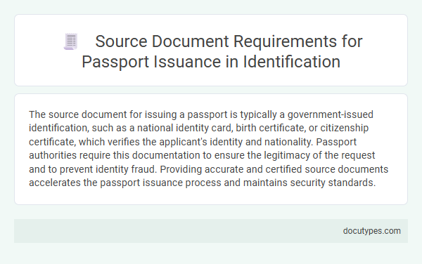 Source Document Requirements for Passport Issuance in Identification