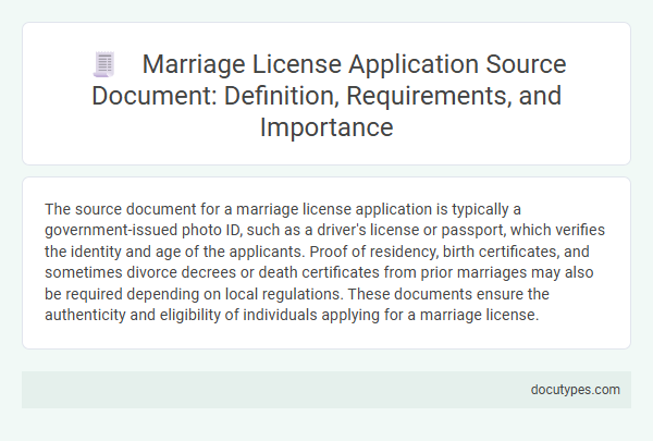 Marriage License Application Source Document: Definition, Requirements, and Importance