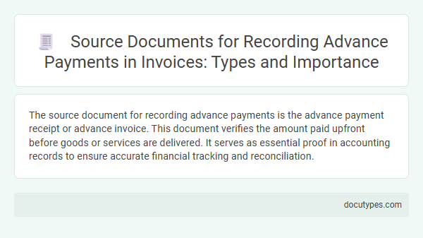 Source Documents for Recording Advance Payments in Invoices: Types and Importance