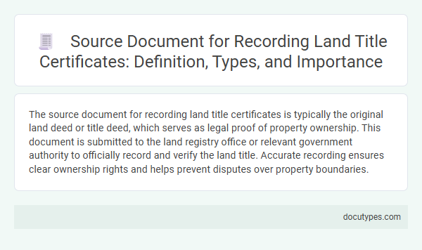 Source Document for Recording Land Title Certificates: Definition, Types, and Importance