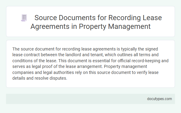 Source Documents for Recording Lease Agreements in Property Management