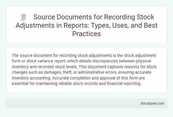 Source Documents for Recording Stock Adjustments in Reports: Types, Uses, and Best Practices