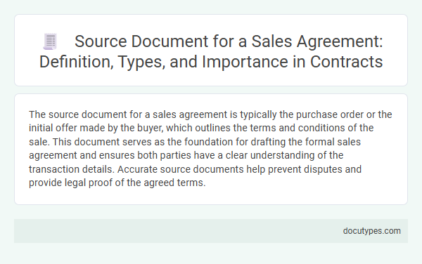 Source Document for a Sales Agreement: Definition, Types, and Importance in Contracts