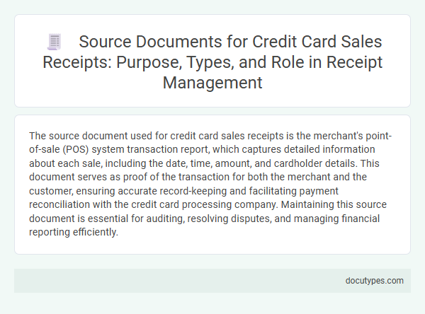Source Documents for Credit Card Sales Receipts: Purpose, Types, and Role in Receipt Management
