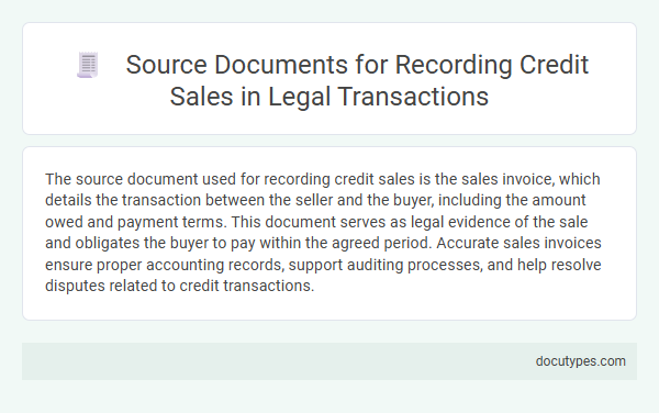 Source Documents for Recording Credit Sales in Legal Transactions