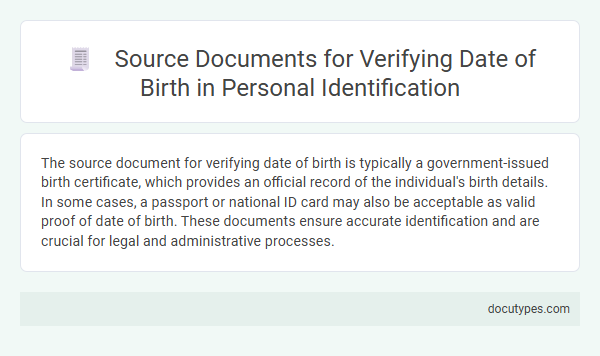 Source Documents for Verifying Date of Birth in Personal Identification