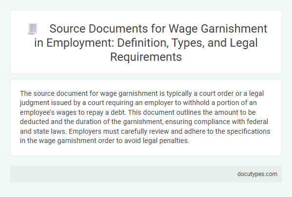 Source Documents for Wage Garnishment in Employment: Definition, Types, and Legal Requirements