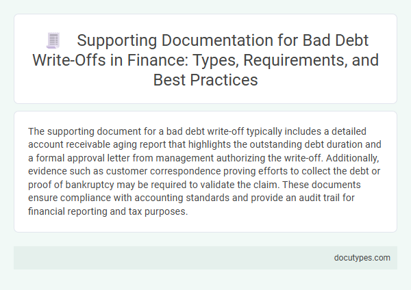 Supporting Documentation for Bad Debt Write-Offs in Finance: Types, Requirements, and Best Practices