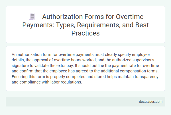 Authorization Forms for Overtime Payments: Types, Requirements, and Best Practices