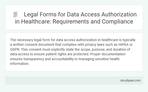 Legal Forms for Data Access Authorization in Healthcare: Requirements and Compliance