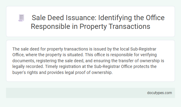 Sale Deed Issuance: Identifying the Office Responsible in Property Transactions