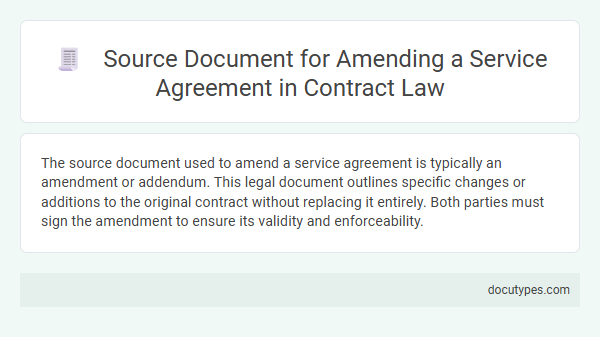 Source Document for Amending a Service Agreement in Contract Law