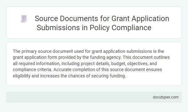 Source Documents for Grant Application Submissions in Policy Compliance