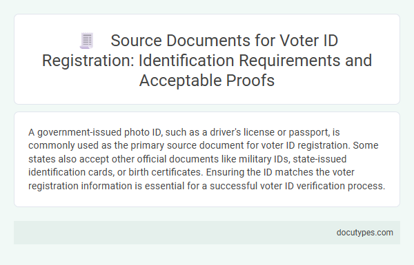 Source Documents for Voter ID Registration: Identification Requirements and Acceptable Proofs