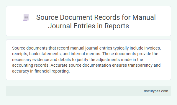 Source Document Records for Manual Journal Entries in Reports