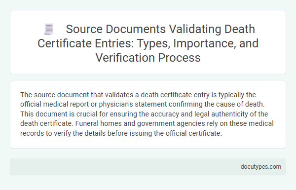 Source Documents Validating Death Certificate Entries: Types, Importance, and Verification Process