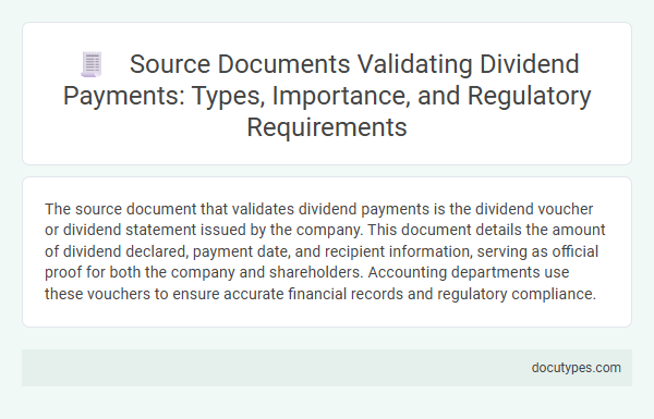 Source Documents Validating Dividend Payments: Types, Importance, and Regulatory Requirements