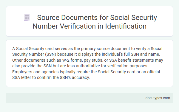 Source Documents for Social Security Number Verification in Identification