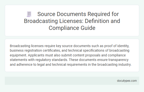 Source Documents Required for Broadcasting Licenses: Definition and Compliance Guide