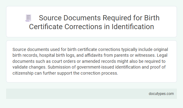 Source Documents Required for Birth Certificate Corrections in Identification