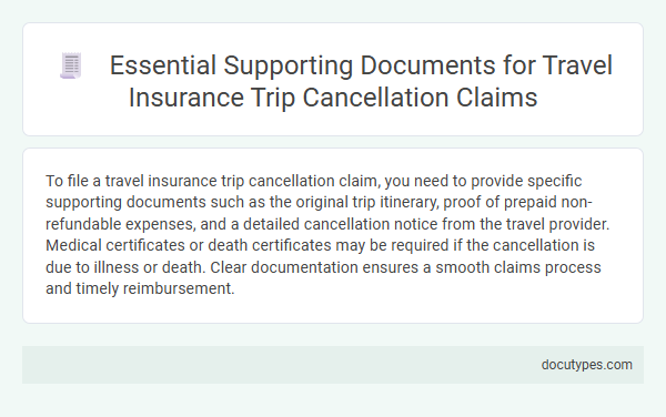 Essential Supporting Documents for Travel Insurance Trip Cancellation Claims