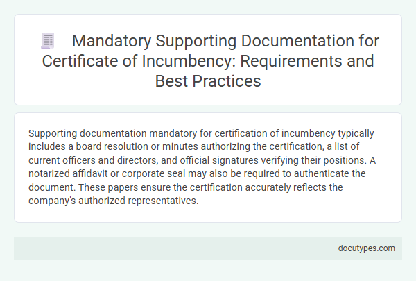 Mandatory Supporting Documentation for Certificate of Incumbency: Requirements and Best Practices