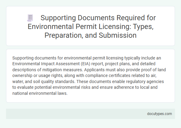 Supporting Documents Required for Environmental Permit Licensing: Types, Preparation, and Submission