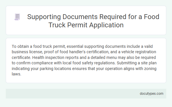 Supporting Documents Required for a Food Truck Permit Application