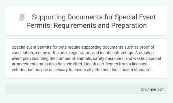 Supporting Documents for Special Event Permits: Requirements and Preparation