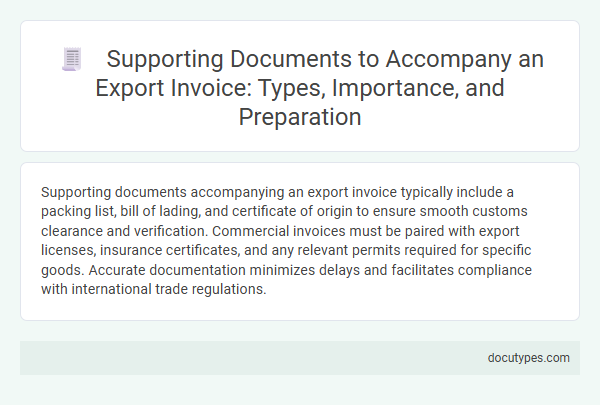 Supporting Documents to Accompany an Export Invoice: Types, Importance, and Preparation