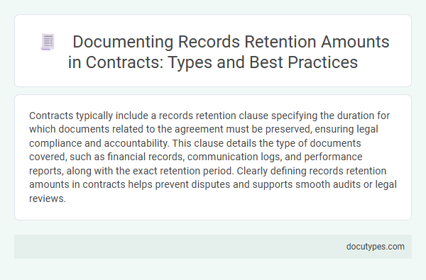 Documenting Records Retention Amounts in Contracts: Types and Best Practices