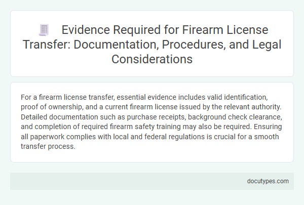 Evidence Required for Firearm License Transfer: Documentation, Procedures, and Legal Considerations