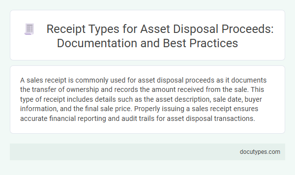 Receipt Types for Asset Disposal Proceeds: Documentation and Best Practices