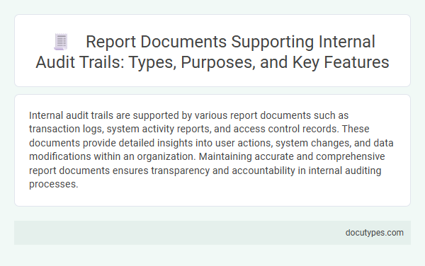 Report Documents Supporting Internal Audit Trails: Types, Purposes, and Key Features