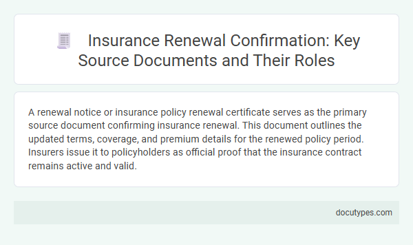 Insurance Renewal Confirmation: Key Source Documents and Their Roles