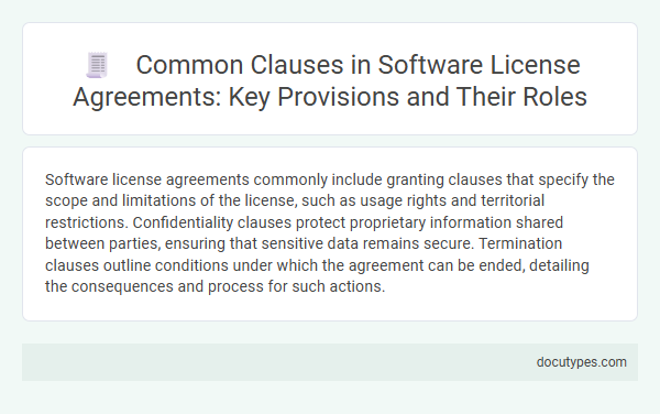 Common Clauses in Software License Agreements: Key Provisions and Their Roles