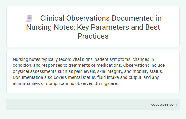 Clinical Observations Documented in Nursing Notes: Key Parameters and Best Practices